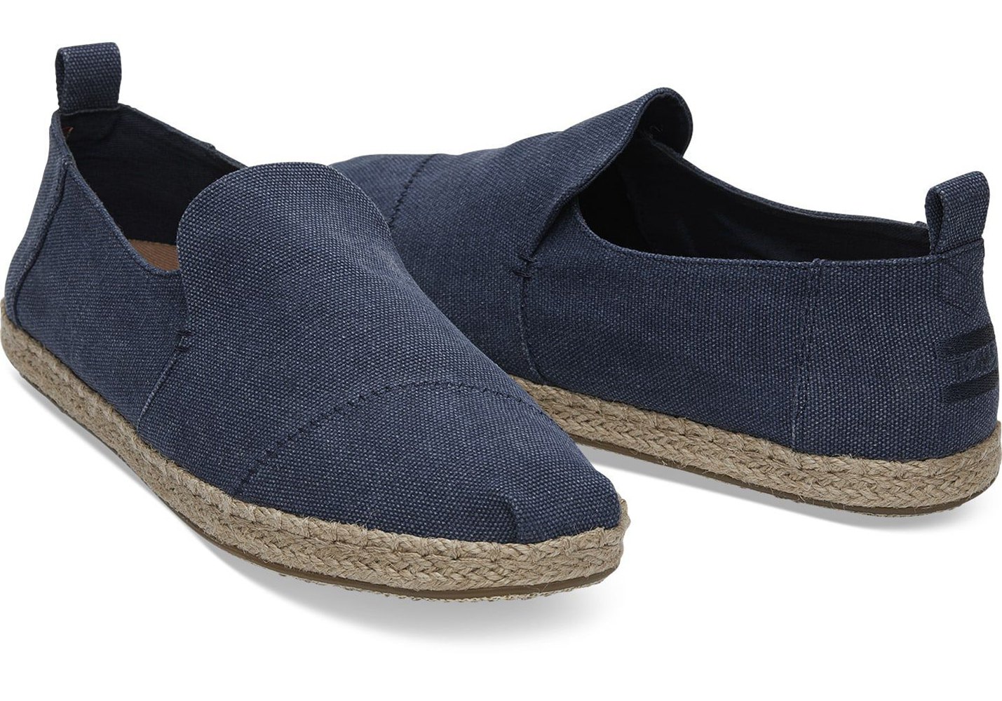 Toms Espadryle Męskie Granatowe - Alpargata Rope - 24UEWTCPH